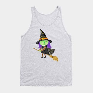 Cute Halloween Witch Tank Top